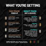 ONNIT Total Human Adult Multivitamin Dietary Supplement Comprehensive Capsule Packs with Day and Night Support, Daily Vitamin Packs for Men and Women, Dietary Supplement Capsules, 30-Day Supply