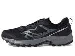 Saucony Men's Excursion TR16 Trail Running Shoe, Black/Charcoal, 13 Medium