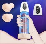 Ultimate Pleasure Enhancer for Men, Wireless Pulsating Male Stimulation Device with Adjustable Settings and Soft Silicone Sleeve QM42810