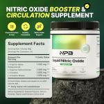 Nature's Pure Blend Liquid Nitric Oxide Supplements for Men – L-Arginine Powder – Nitric Oxide Booster & Circulation Supplement – Blood Flow Support, L Arginine and L Citrulline – 5000 MG