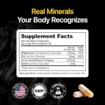 Menerals Mens Multivitamin – Powerful All in One Mineral Supplement for Men – Natural Trace Minerals with Fulvic Acid from Rich American Soil – Supports Daily Energy, Vitality, Focus, and Mens Health