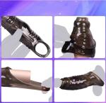 Male Genital Extension Sleeve Reusable Enhancer for Adult Men's Bedroom Play Silicone Enlarger for Couples Intimacy VK83556