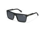 QUAY - Mens Sunglasses, Polarized Square Lenses with UV Protection, Oversized Sunglasses (Let It Run, Matte Black)