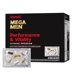GNC Mega Men Performance and Vitality Vitapak Program, Convenient Complete Nutrition, 5 Products in 1 Packet, Circulation, Blood Flow, Prostate Health, Stronger Drive, 30 Packs