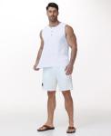 Susclude Gym Tank Tops for Men Casual Acid Wash Cotton Shirts Summer Sleeveless Track Gym Running Relaxed Fit Top White