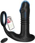 Thrusting Vibrator Dildo with App Control for Men