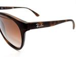 Ray-Ban Men's RB4170 Brad Round Sunglasses, Rubberized Havana, 58 mm