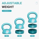 Adjustable 3-in-1 Kettlebell Set for Strength Training