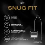 SKYN Snug Fit Lubricated Latex-Free Closer Fit Condoms, 40 Count