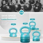 Adjustable 3-in-1 Kettlebell Set for Strength Training