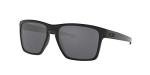 Oakley Men's OO9341 Sliver XL Rectangular Sunglasses, Polished Black/Black Iridium, 57 mm