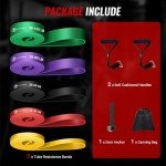 LI FITNESS Heavy Duty Resistance Bands Set of 5