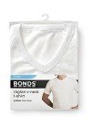 Bonds Men's Cotton Blend V-Neck T-Shirt - White
