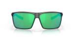 Costa Man Sunglasses Matte Smoke Crystal Frame, Green Mirror Lenses, 63MM
