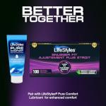 Lifestyles Snugger Fit Natural Rubber and Lubricated Latex Condoms Value Pack, 100 Count