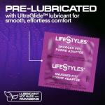 Lifestyles Snugger Fit Natural Rubber and Lubricated Latex Condoms Value Pack, 100 Count
