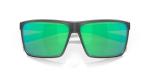 Costa Man Sunglasses Matte Smoke Crystal Frame, Green Mirror Lenses, 63MM