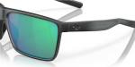 Costa Man Sunglasses Matte Smoke Crystal Frame, Green Mirror Lenses, 63MM