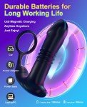 Thrusting Vibrator Dildo with App Control for Men
