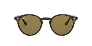Ray-Ban Unisex RB2180 Round Sunglasses, Light Havana/Dark Brown, 49 mm