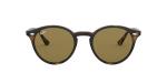 Ray-Ban Unisex RB2180 Round Sunglasses, Light Havana/Dark Brown, 49 mm