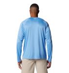 Columbia Men's PFG Terminal Tackle Long Sleeve Fishing Shirt, White Cap/White Logo, X-Large