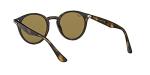 Ray-Ban Unisex RB2180 Round Sunglasses, Light Havana/Dark Brown, 49 mm
