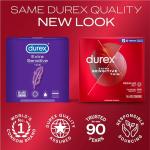Durex Condoms, Extra Sensitive & Extra Lubricated Condoms, Ultra Fine, Natural Latex Condoms, (Packaging May Vary) , 24 Count (Pack of 2)