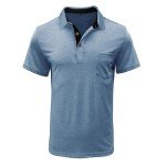 Men's Classic Short Sleeve Polo Shirt - Blue