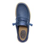 HEYDUDE Wally Waxed Casual Navy Size 10, Men’s Shoes, Slip-on Loafers, Comfortable & Light-Weight