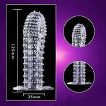 WOHUTAR ㅤNew Reusable Sleeves 1336Girth for Men Extender Enlarger Extension Enhancer Ball Stretch Sleeve Girth Best Gift-(Transparent-5PCS)