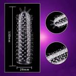 WOHUTAR ㅤNew Reusable Sleeves 1336Girth for Men Extender Enlarger Extension Enhancer Ball Stretch Sleeve Girth Best Gift-(Transparent-5PCS)