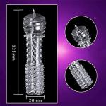 WOHUTAR ㅤNew Reusable Sleeves 1336Girth for Men Extender Enlarger Extension Enhancer Ball Stretch Sleeve Girth Best Gift-(Transparent-5PCS)