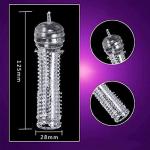 WOHUTAR ㅤNew Reusable Sleeves 1336Girth for Men Extender Enlarger Extension Enhancer Ball Stretch Sleeve Girth Best Gift-(Transparent-5PCS)