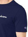 Champion Men's Navy Script Tee - Small