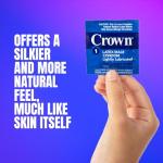 Crown Condoms — 500 Count — Lubricated Latex Condoms — 500 Count