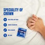 Crown Condoms — 500 Count — Lubricated Latex Condoms — 500 Count