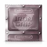 Caution Wear Iron Grip Condoms – 100 Pack, Snug Tighter Fit Latex Condoms for Men, Lubricated, Secure Fit, Individually Wrapped Bulk Value Pack