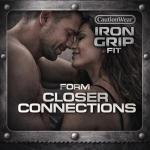 Caution Wear Iron Grip Condoms – 100 Pack, Snug Tighter Fit Latex Condoms for Men, Lubricated, Secure Fit, Individually Wrapped Bulk Value Pack