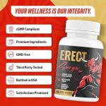 Erect SURGE™ - Fast Acting Male Blood Flow Pills for Performance, lntimacy, Hardness | Helps Boost Desire, Stamina & Size | 20 Ingredients for Men to Restore Confidence | 3rd Party Tested - 60 Tablets