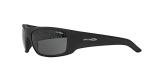 ARNETTE Men's AN4182 Hot Shot Wrap Sunglasses, Fuzzy Black/Grey, 62 mm