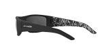 ARNETTE Men's AN4182 Hot Shot Wrap Sunglasses, Fuzzy Black/Grey, 62 mm