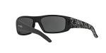ARNETTE Men's AN4182 Hot Shot Wrap Sunglasses, Fuzzy Black/Grey, 62 mm