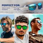 Blenders Eyewear Canyon – Polarized Sunglasses – Active Style, Durable Frame – 100% UV Protection – For Men – Black Tundra