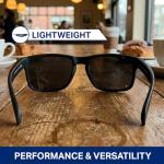 Blenders Eyewear Canyon – Polarized Sunglasses – Active Style, Durable Frame – 100% UV Protection – For Men – Black Tundra