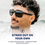 Blenders Eyewear Canyon – Polarized Sunglasses – Active Style, Durable Frame – 100% UV Protection – For Men – Black Tundra