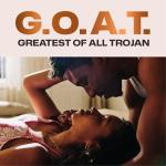 Trojan G.O.A.T. Latex-Free Lubricated Condoms for Men, Patent Pending Ultra Flex Non-Latex Material, Soft, Strong, Odorless & Colorless, 10 Count