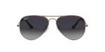 Ray-Ban Unisex Rb3025 Classic Aviator Sunglasses, Copper/Polarized Blue Gradient Grey, 58 mm