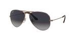 Ray-Ban Unisex Rb3025 Classic Aviator Sunglasses, Copper/Polarized Blue Gradient Grey, 58 mm