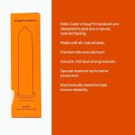 Hello Cake Snug Condoms, Premium Silicone Lubricated Latex Condoms for Men, Smaller and Tighter Natural Fit, BPA Free, Fragrance-Free, Glycerin Free – 12 Count